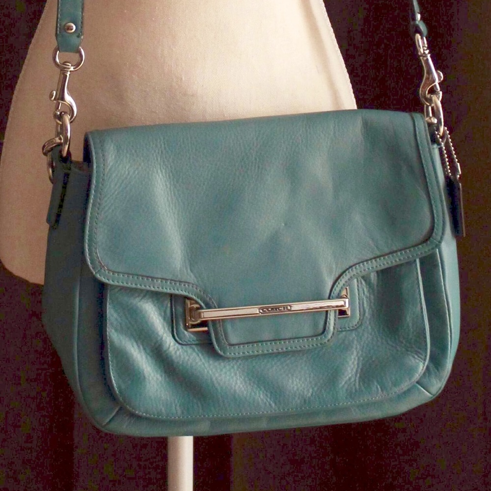 Authentic leather coach purse- real